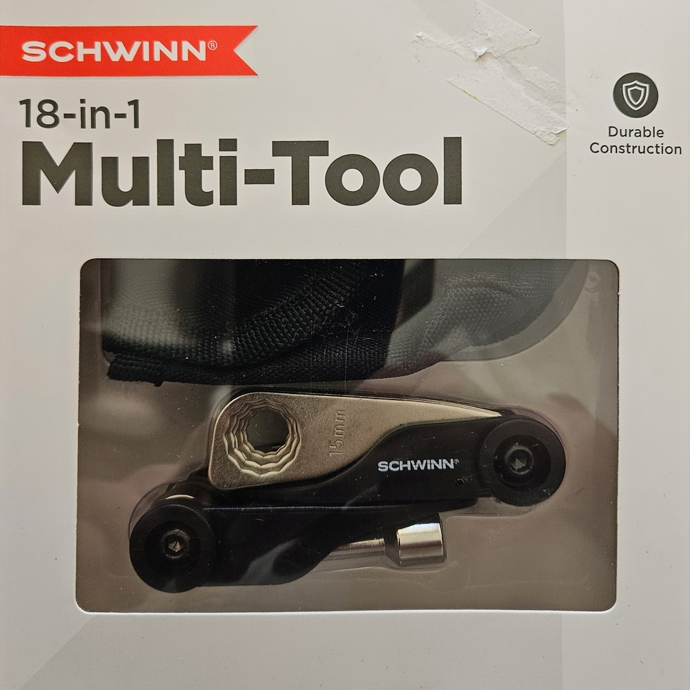 Schwinn Black and Silver 18-N-1 Bicycle Multi-Tool